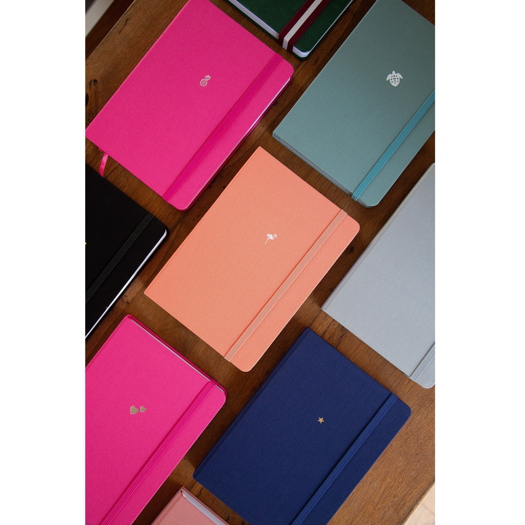 A5 Lined (Fabric) Notebook (Customisable) (9 colour options)