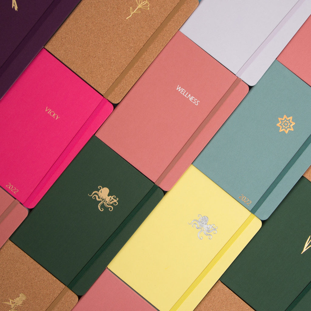 A5 Lined (Fabric) Notebook (Customisable) (9 colour options)